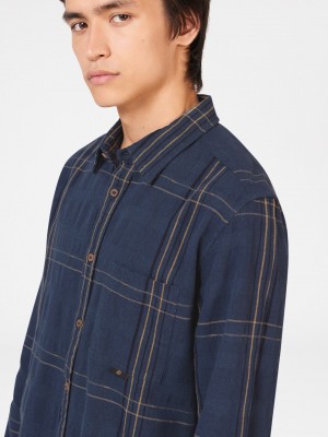 Ben Sherman B by Ben Sherman Indigo Check Hemd Indigo | TSI-253461