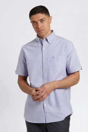 Ben Sherman Brighton Oxford Hemd Lila | EWF-347916