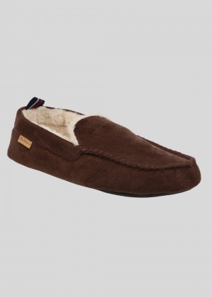 Ben Sherman Casa Cartegena Moccasin Slipper Braun | QPW-843079