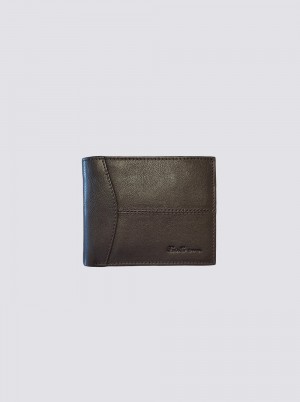 Ben Sherman Cooke Bill Fold Leather Geldbörse Braun | NOT-204867