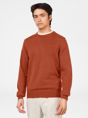 Ben Sherman Signature Crewneck Strickwaren Orange | IDU-372864