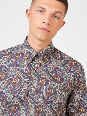 Ben Sherman Signature Paisley Hemd Mehrfarbig | BYG-957684