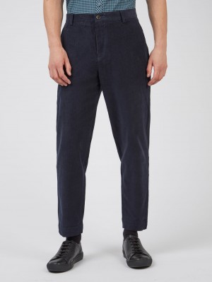 Ben Sherman Tapered Corduroy Hose Schwarz | ZCR-673095