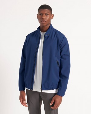 Ben Sherman Waterproof Harrington Jacken Blau | VSP-503679