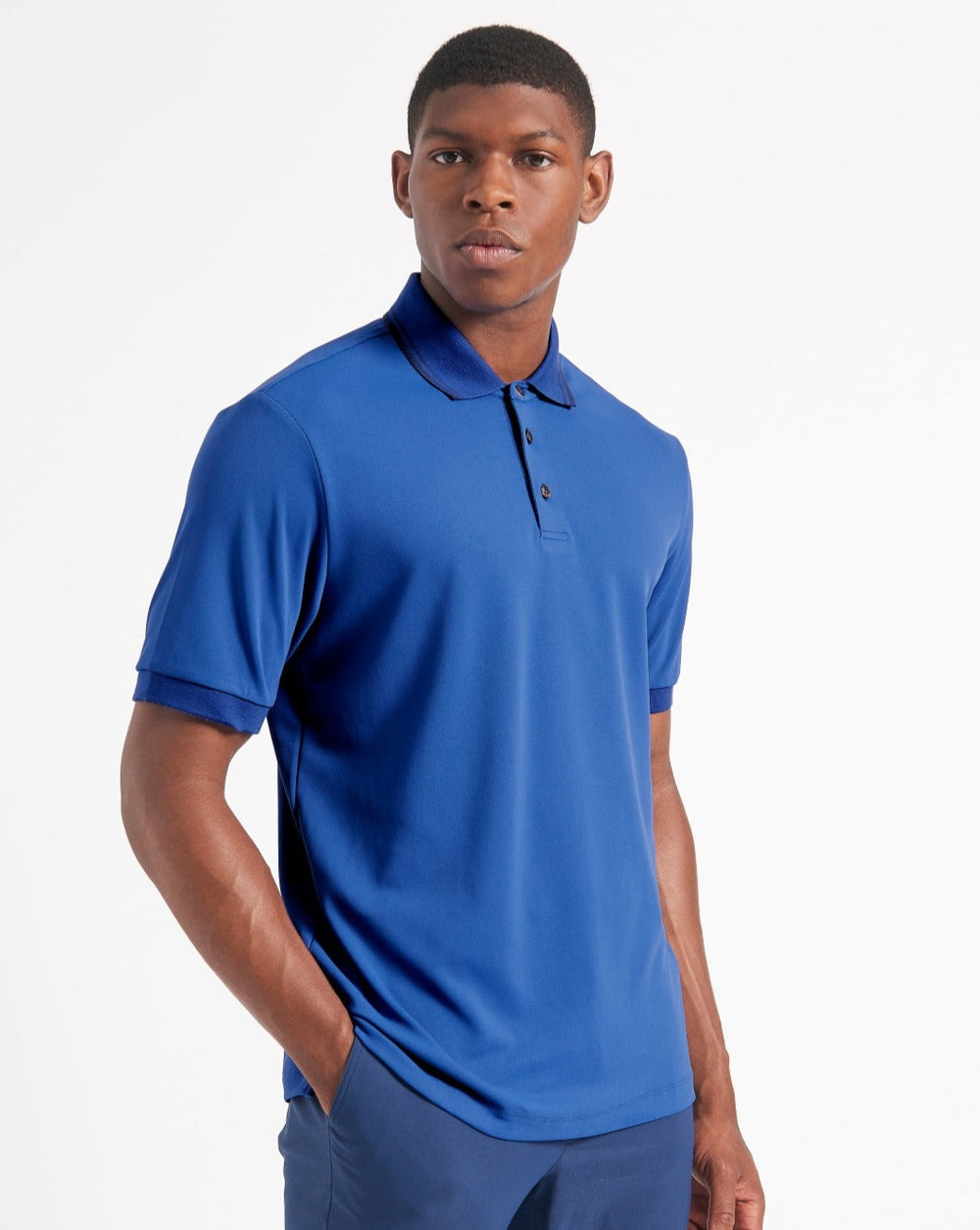 Ben Sherman 360 Motion Stretch Polo Shirts Blau Königsblau | GOK-918305