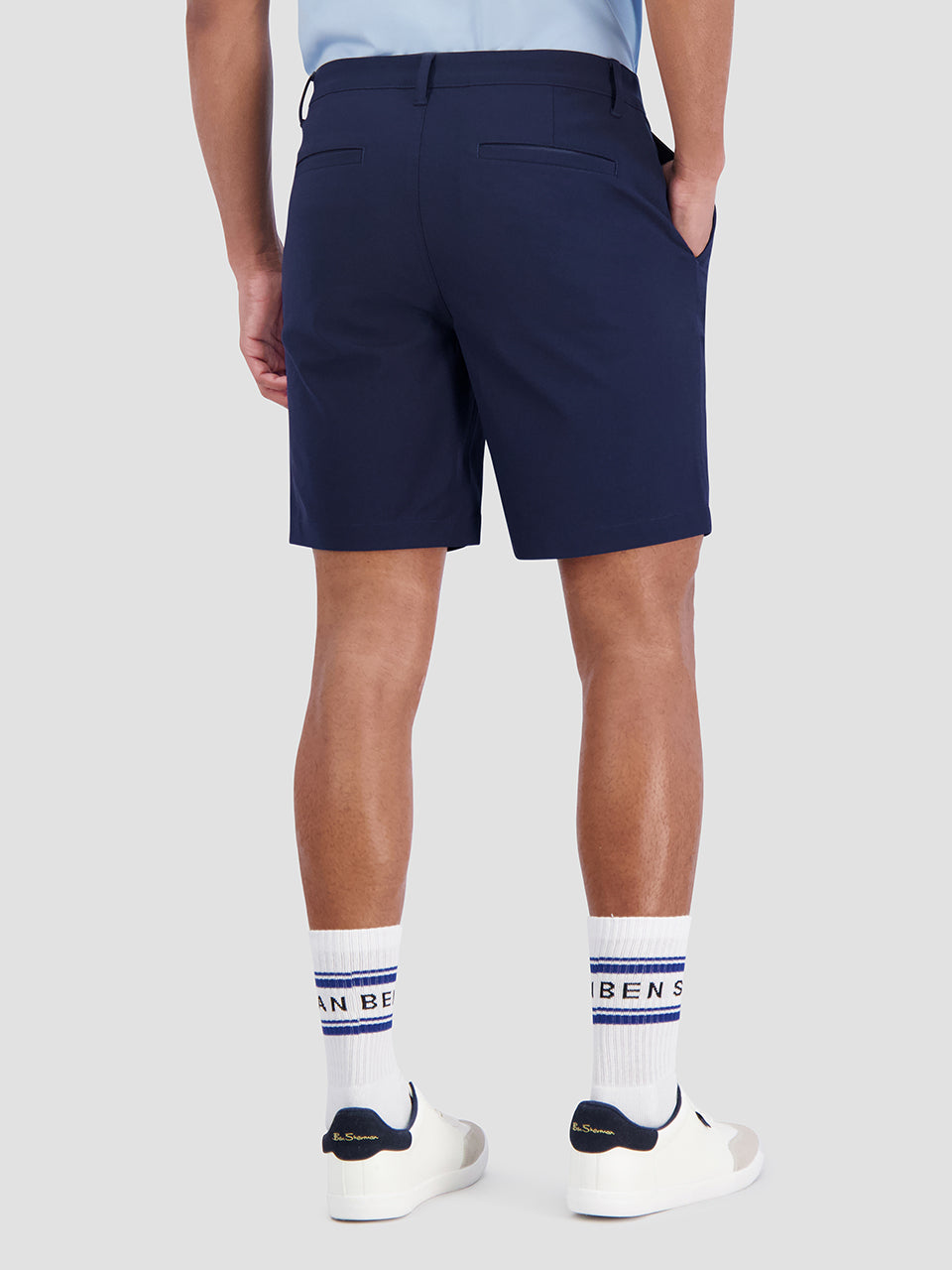 Ben Sherman 4Way Stretch Tech Kurze Hose Navy | MXK-874519