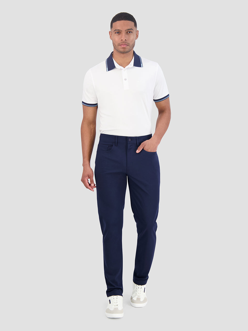 Ben Sherman 4Way Stretch Tech Long Hose Navy | CLA-714869