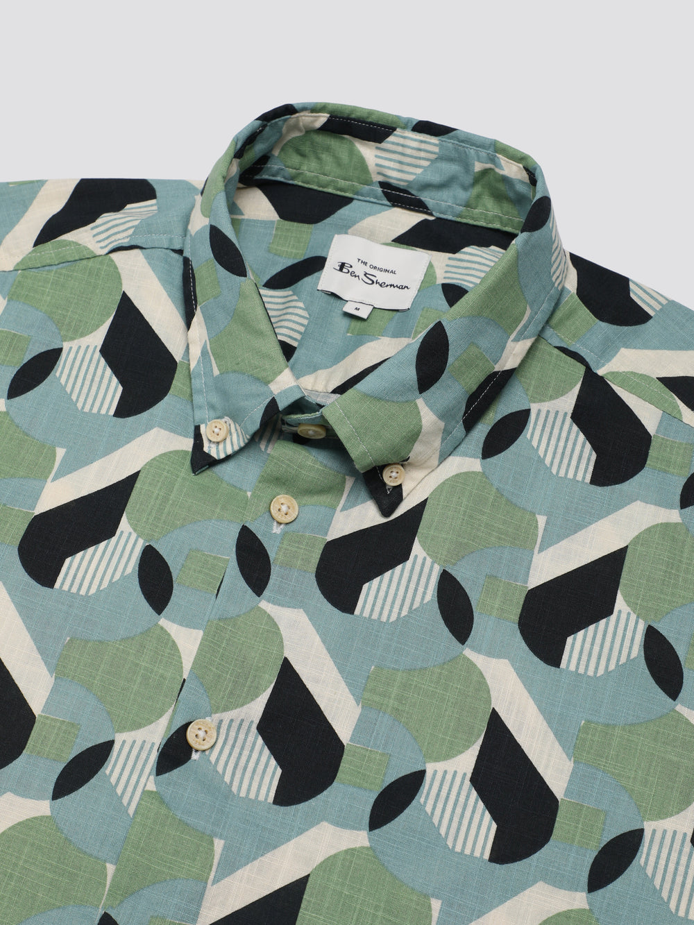 Ben Sherman Art Deco Hemd Grün | EOQ-547293