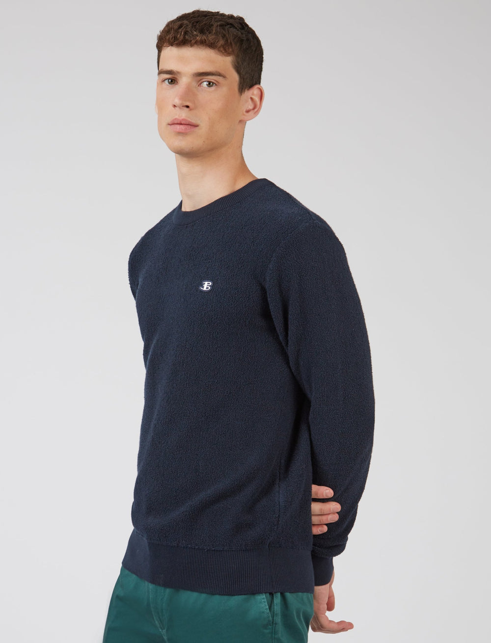 Ben Sherman B by Ben Sherman Crewneck Strickwaren Navy | QYS-182370