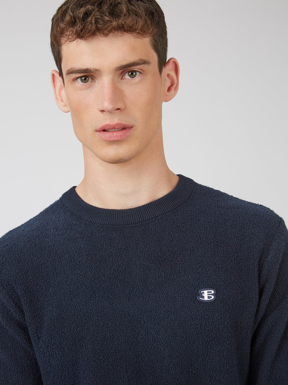 Ben Sherman B by Ben Sherman Crewneck Strickwaren Navy | QYS-182370