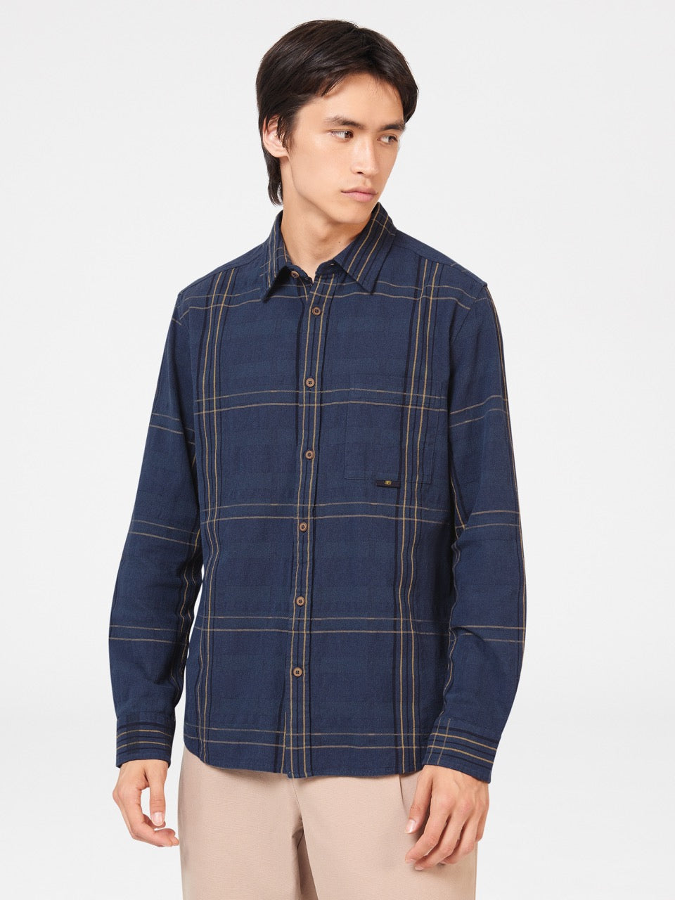 Ben Sherman B by Ben Sherman Indigo Check Hemd Indigo | TSI-253461