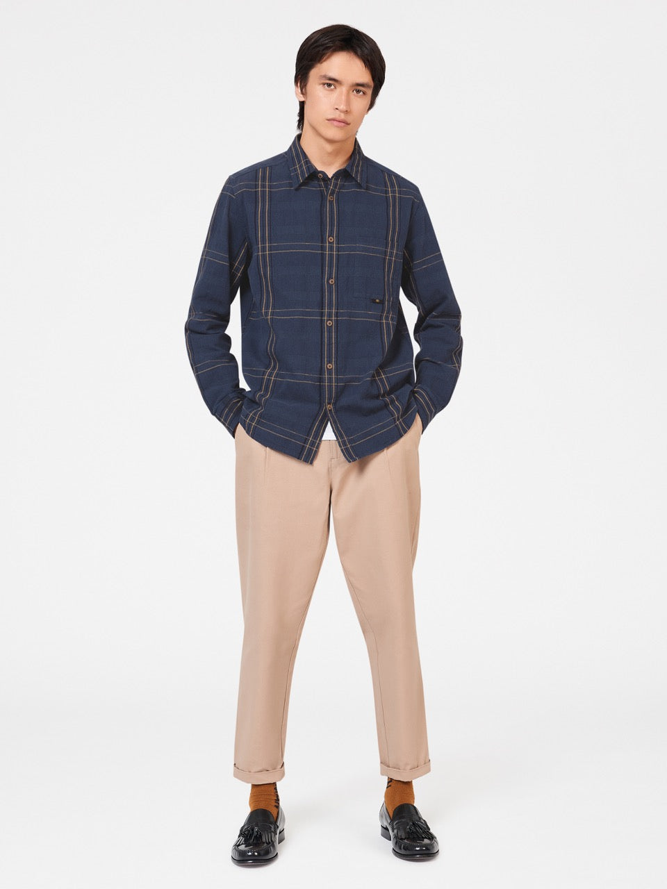 Ben Sherman B by Ben Sherman Indigo Check Hemd Indigo | TSI-253461