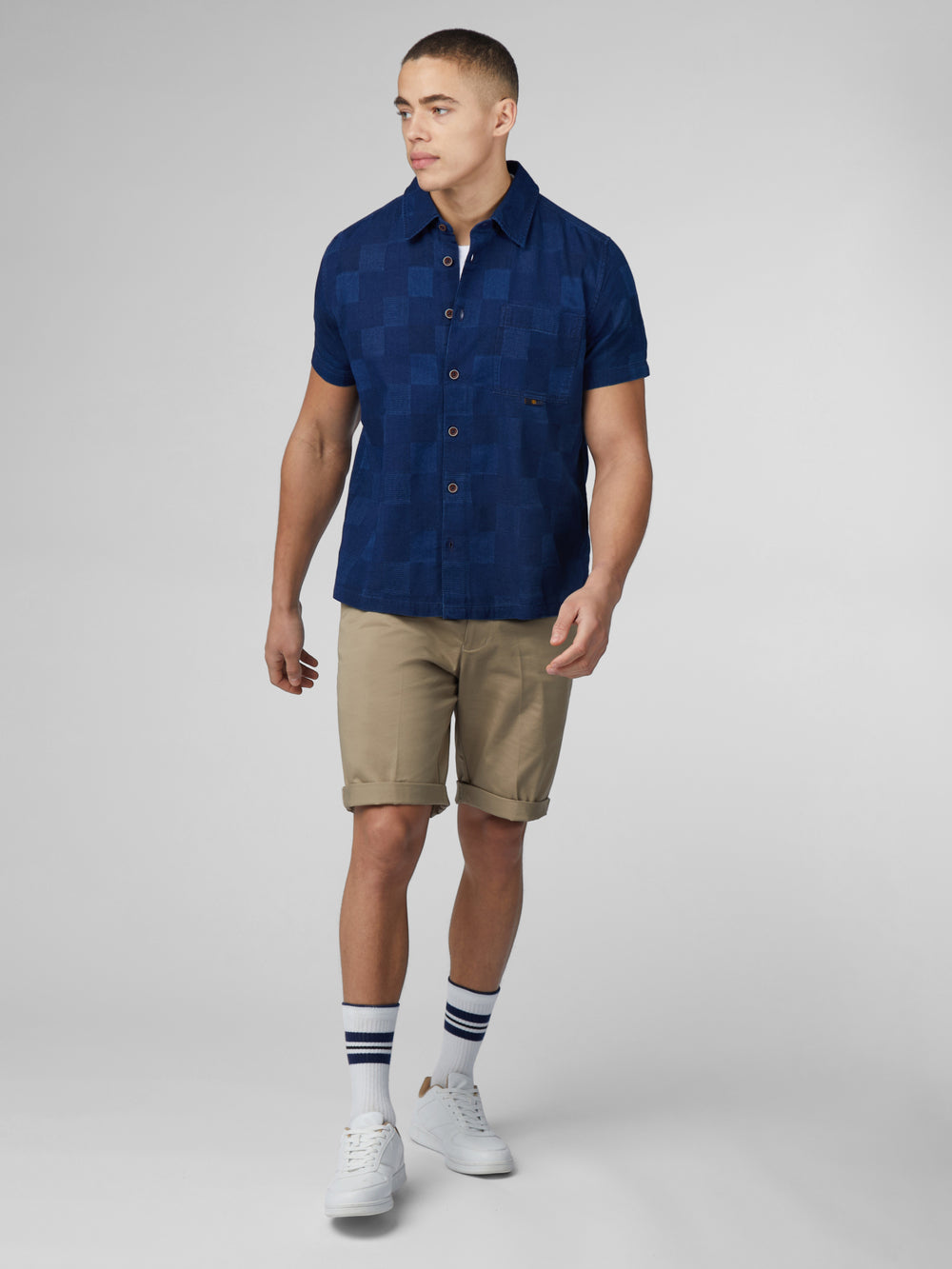 Ben Sherman B by Ben Sherman Indigo Check Hemd Navy | POH-728950