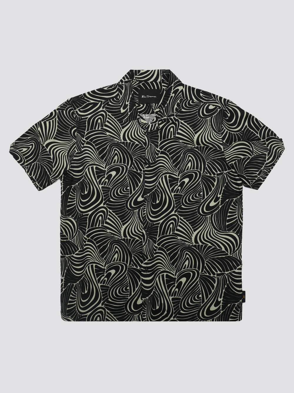 Ben Sherman B by Ben Sherman Psychedelic Swirl Print Hemd Mintfarben | DGP-172390