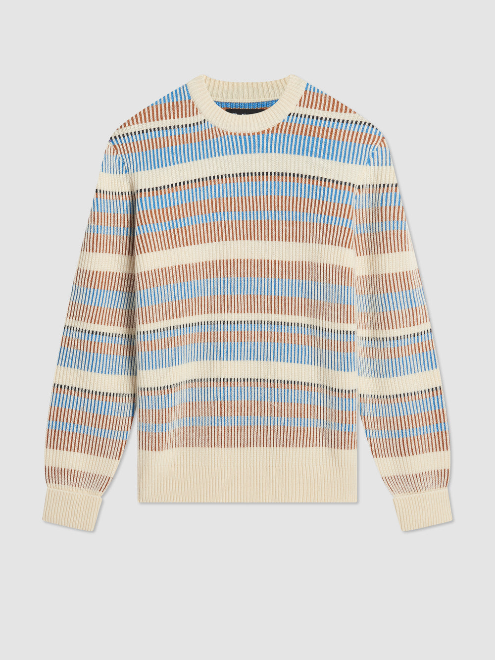 Ben Sherman B by Ben Sherman Stripe Strickwaren Weiß | JPO-640215