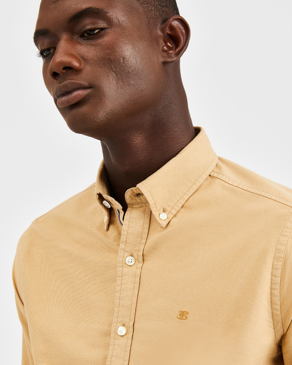 Ben Sherman Beatnik Oxford Garment Dye Hemd Khaki | EKT-817904