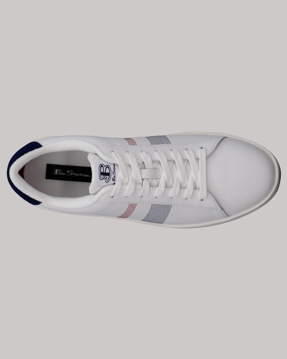 Ben Sherman Boxwell Sneakers Weiß Navy Rot | GYN-325067