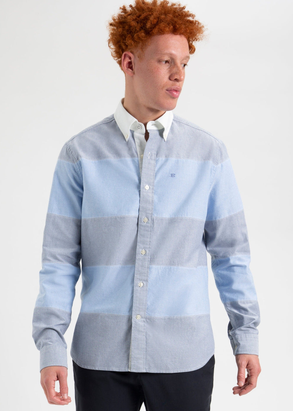 Ben Sherman Brighton Oxford Garment Dye Rugby Hemd Blau | NEO-524608