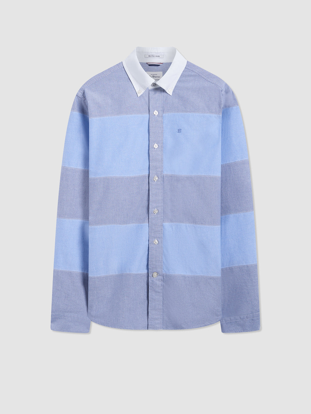 Ben Sherman Brighton Oxford Garment Dye Rugby Hemd Blau | NEO-524608