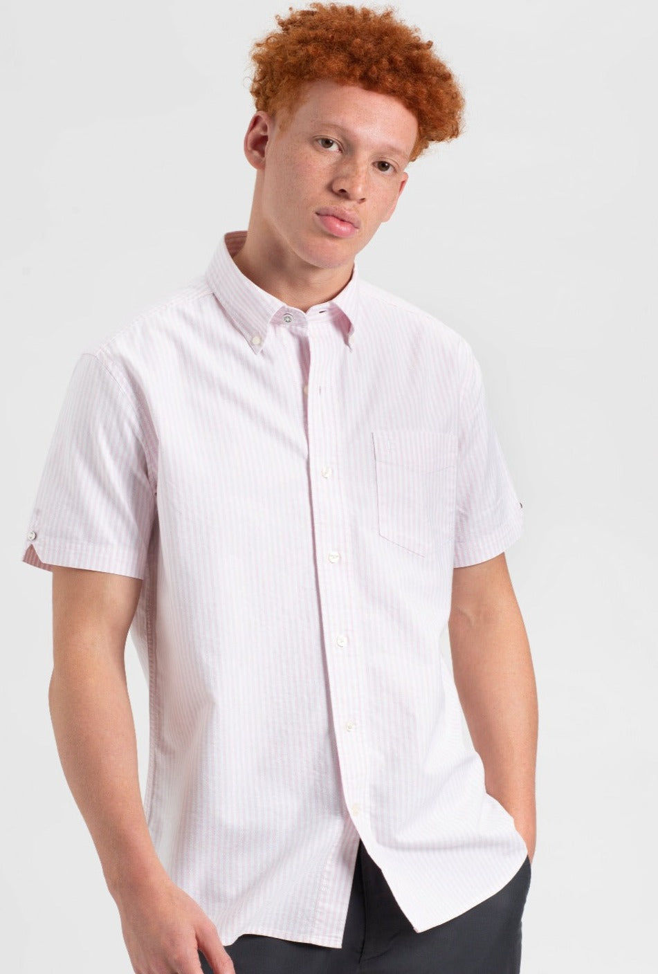 Ben Sherman Brighton Oxford Hemd Rosa | YCQ-415760