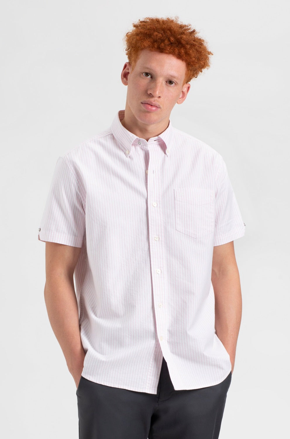 Ben Sherman Brighton Oxford Hemd Rosa | YCQ-415760