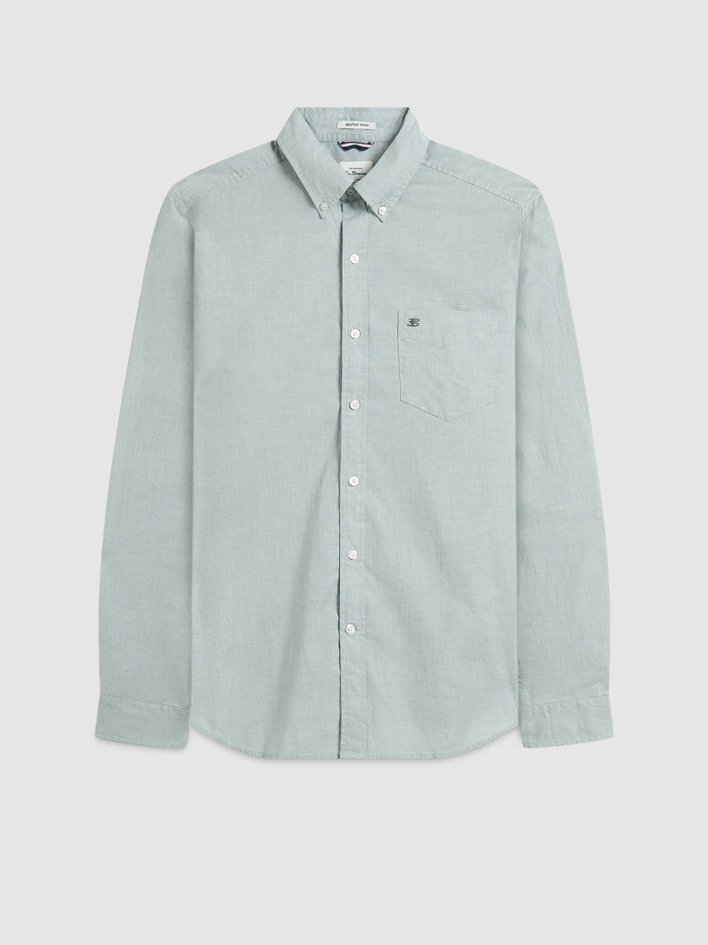 Ben Sherman Brighton Oxford Organic Green Hemd Grün | YFZ-201479