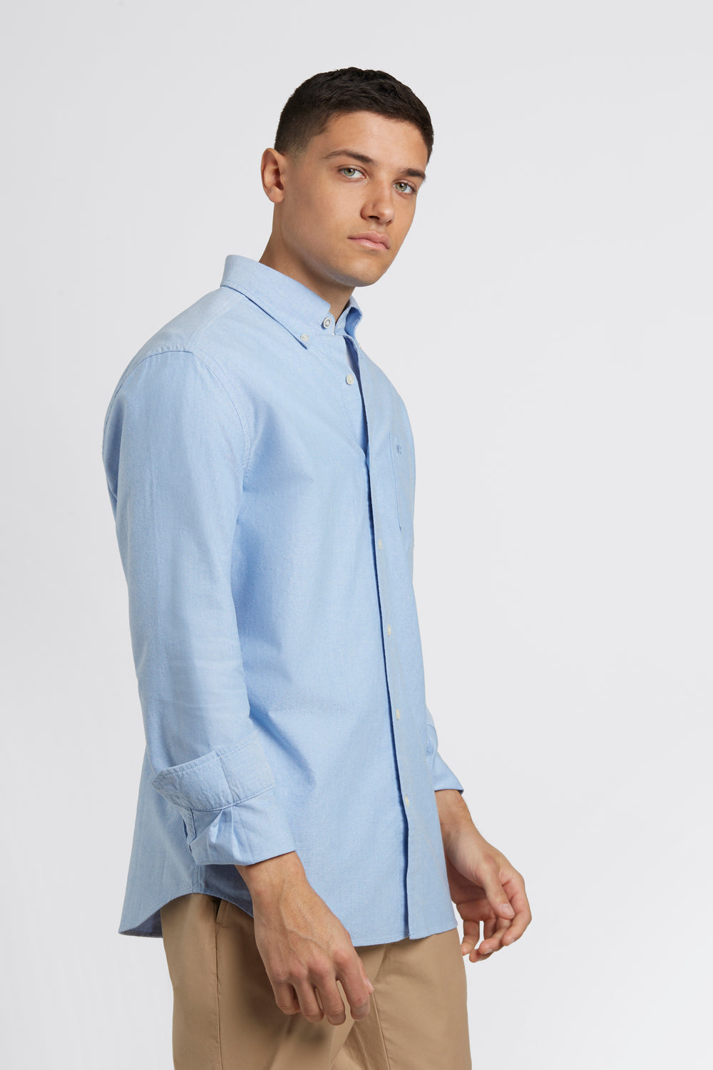 Ben Sherman Brighton Oxford Organic Hemd Blau | VYB-163498