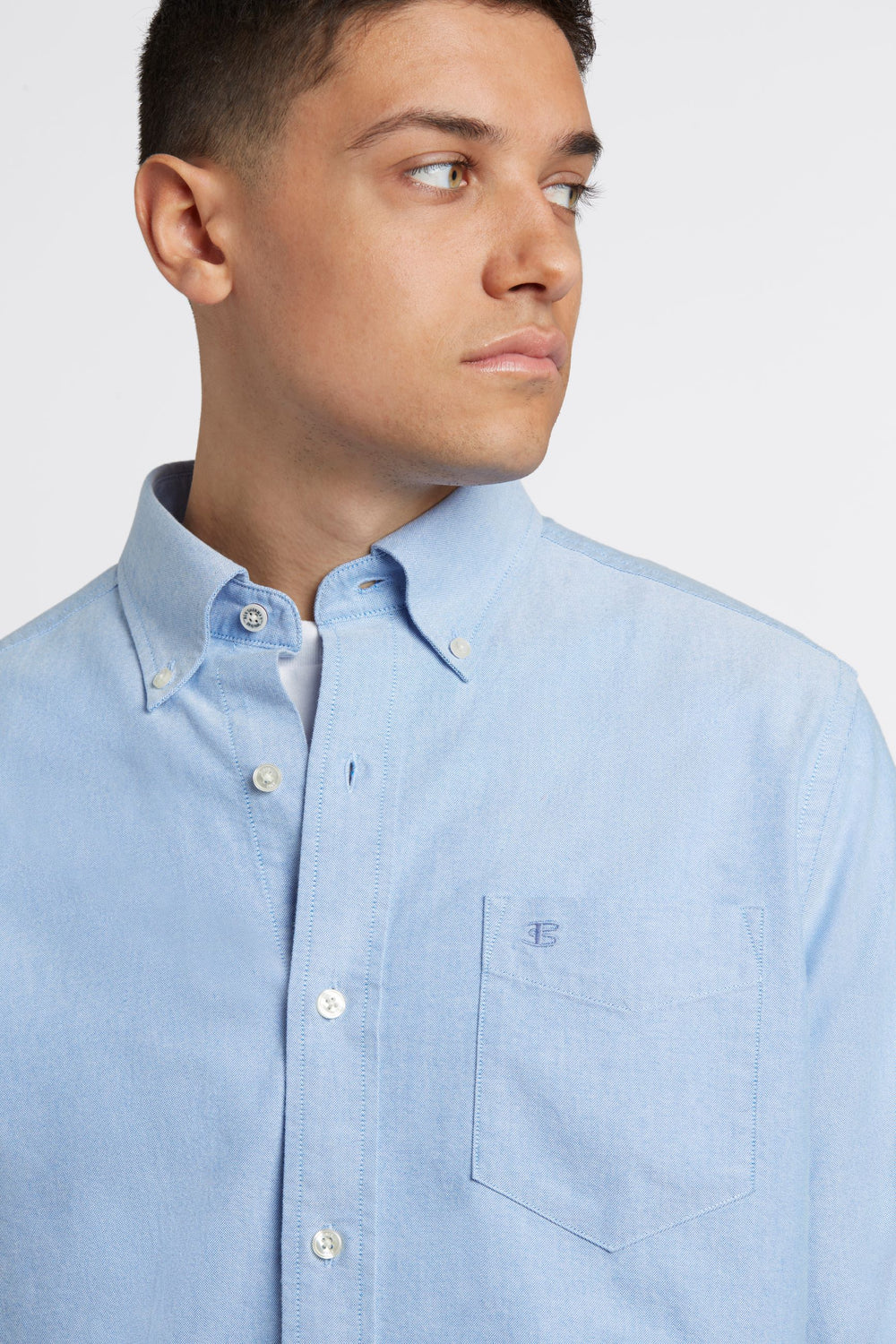 Ben Sherman Brighton Oxford Organic Hemd Blau | VYB-163498