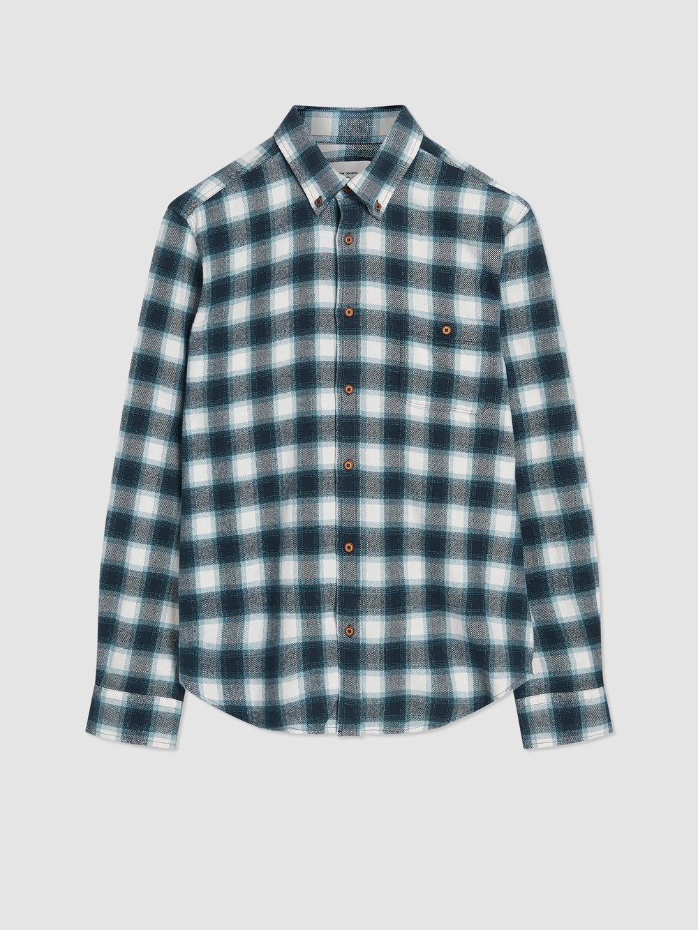 Ben Sherman Brushed Ombre Check Flannel Hemd Grün | BWD-095381