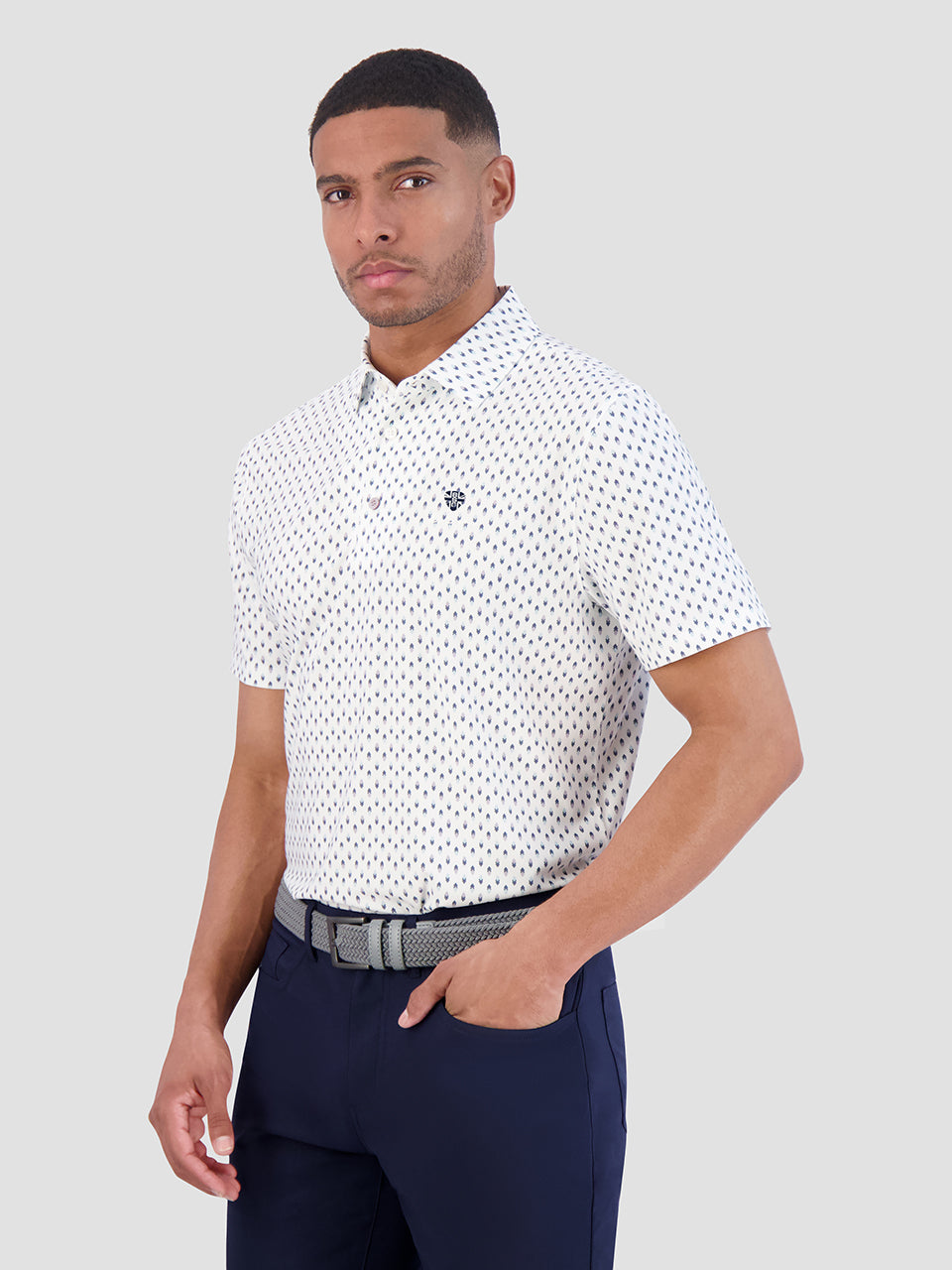 Ben Sherman Chequerboard Geo Polo Shirts Weiß | QIW-863425