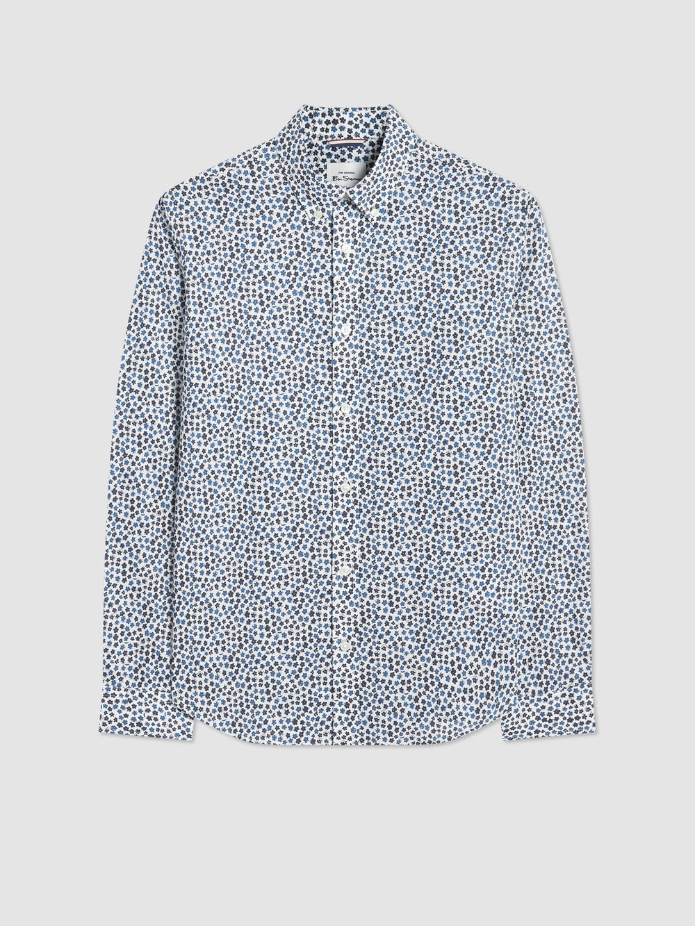 Ben Sherman Ditsy Floral Print Long Sleeve Hemd Weiß | VNQ-496280