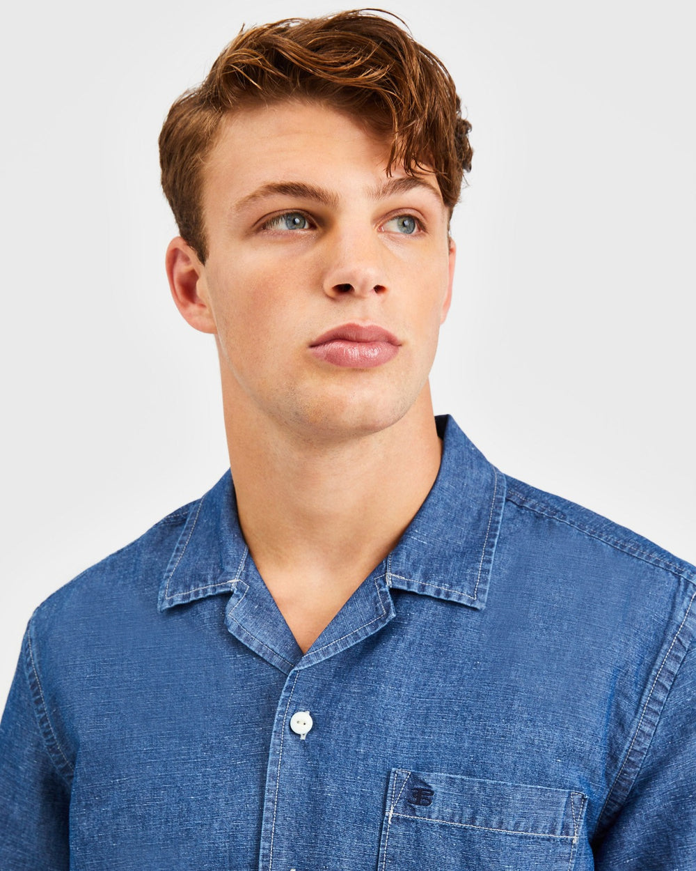 Ben Sherman Hastings Garment Dye Chambray Hemd Indigo | ZAY-951306