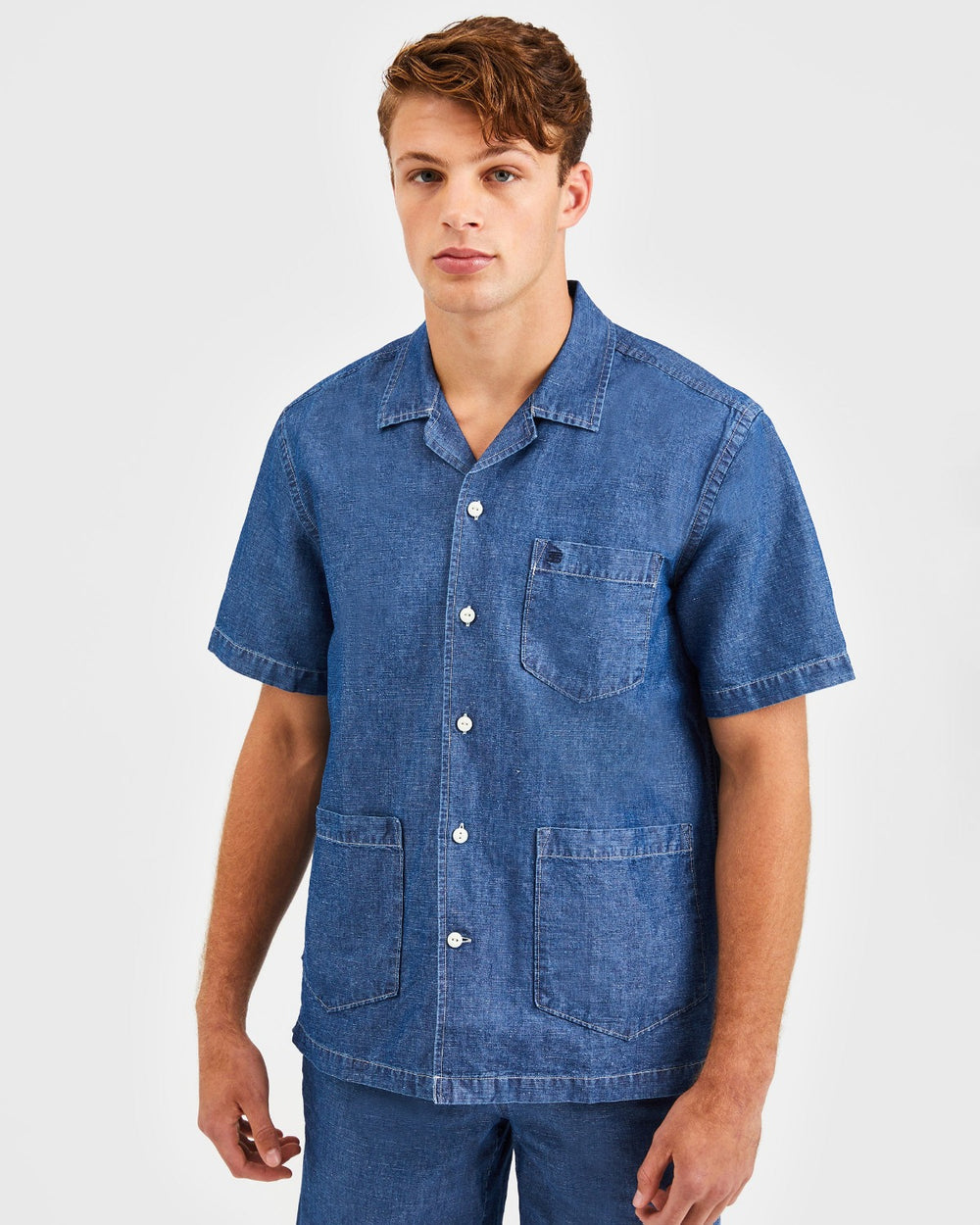 Ben Sherman Hastings Garment Dye Chambray Hemd Indigo | ZAY-951306