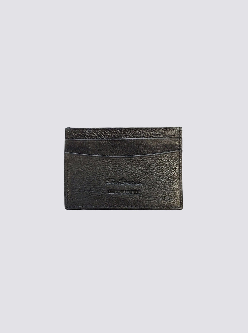 Ben Sherman Koki Leather Card Holder Geldbörse Schwarz | JQP-234106