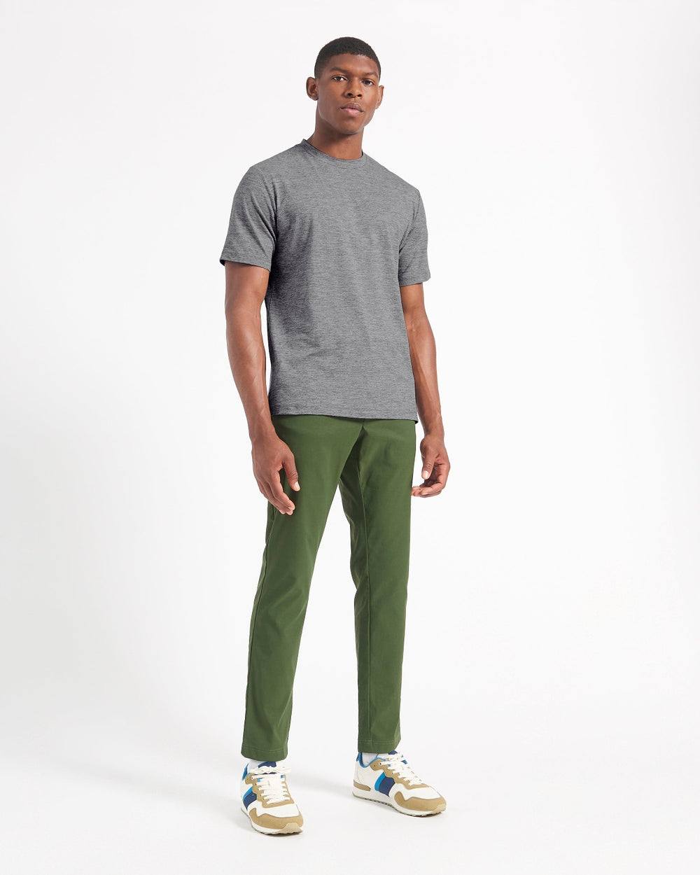 Ben Sherman Performance Stretch Marl T-Shirt Grau | TEP-462839