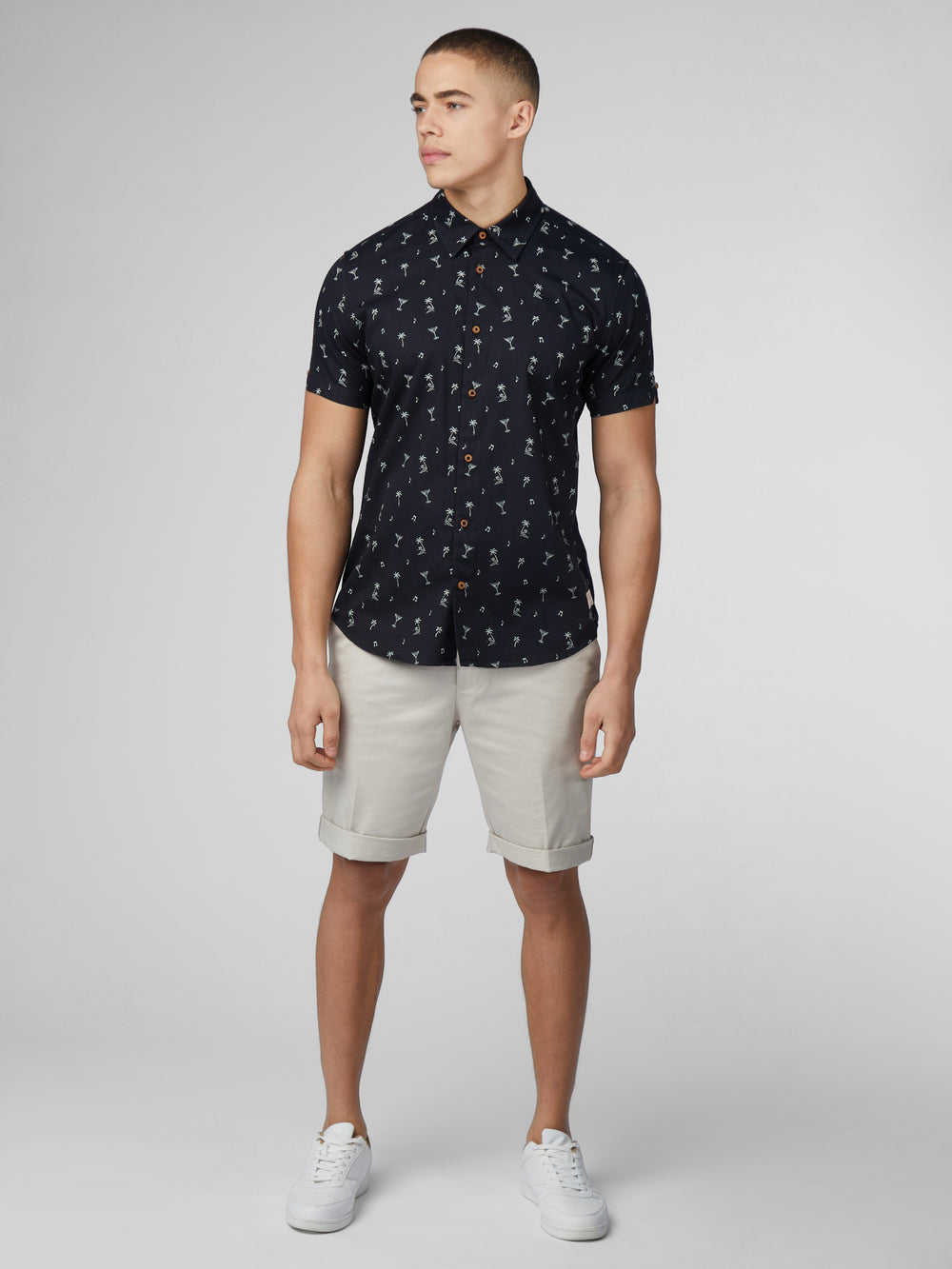 Ben Sherman Scattered Hemd Schwarz | RSJ-140723