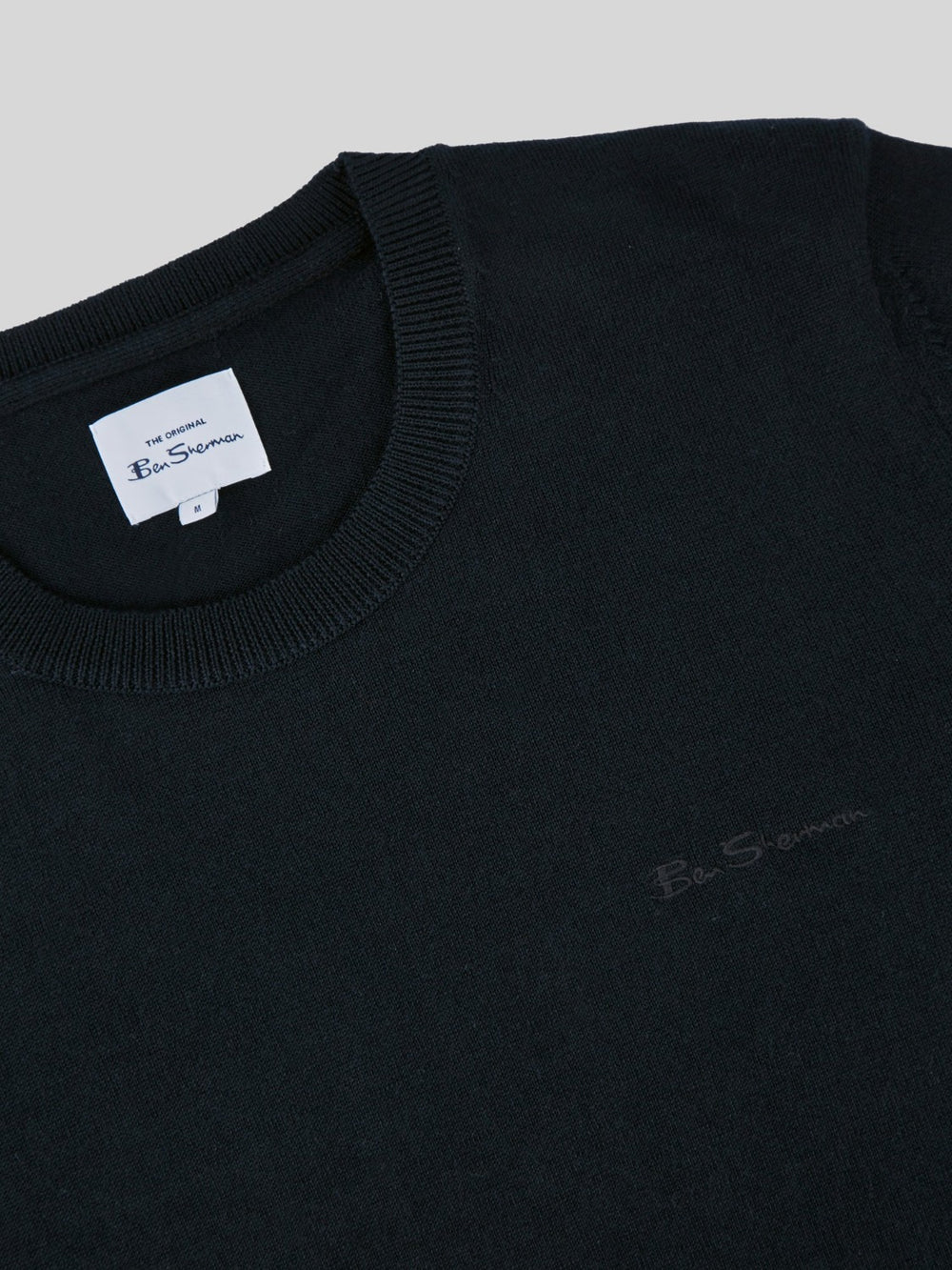 Ben Sherman Signature Crewneck Strickwaren Schwarz | OQD-629841