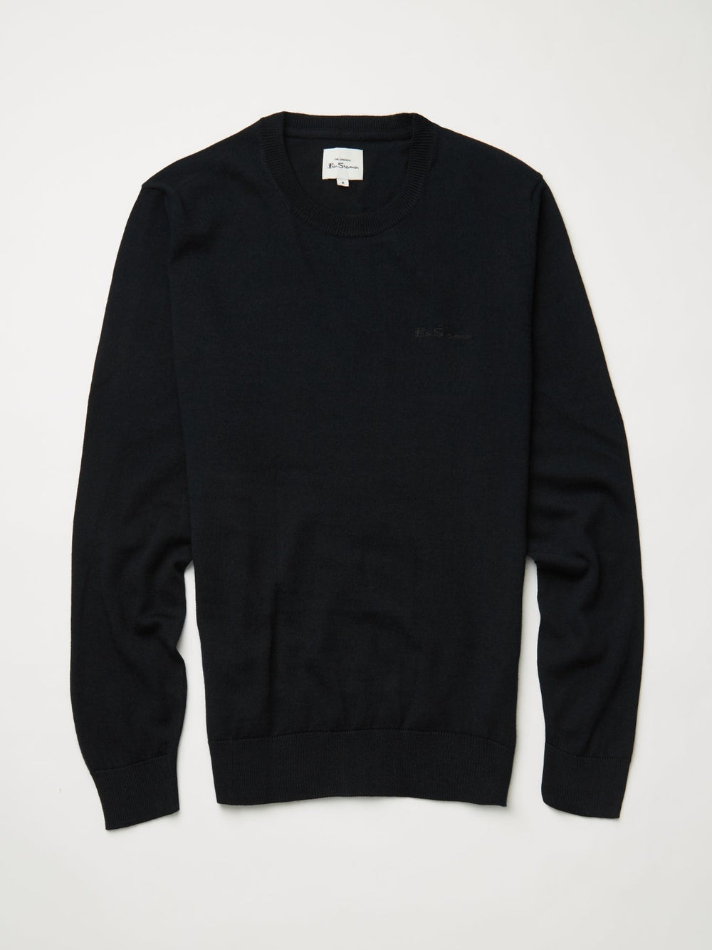 Ben Sherman Signature Crewneck Strickwaren Schwarz | OQD-629841