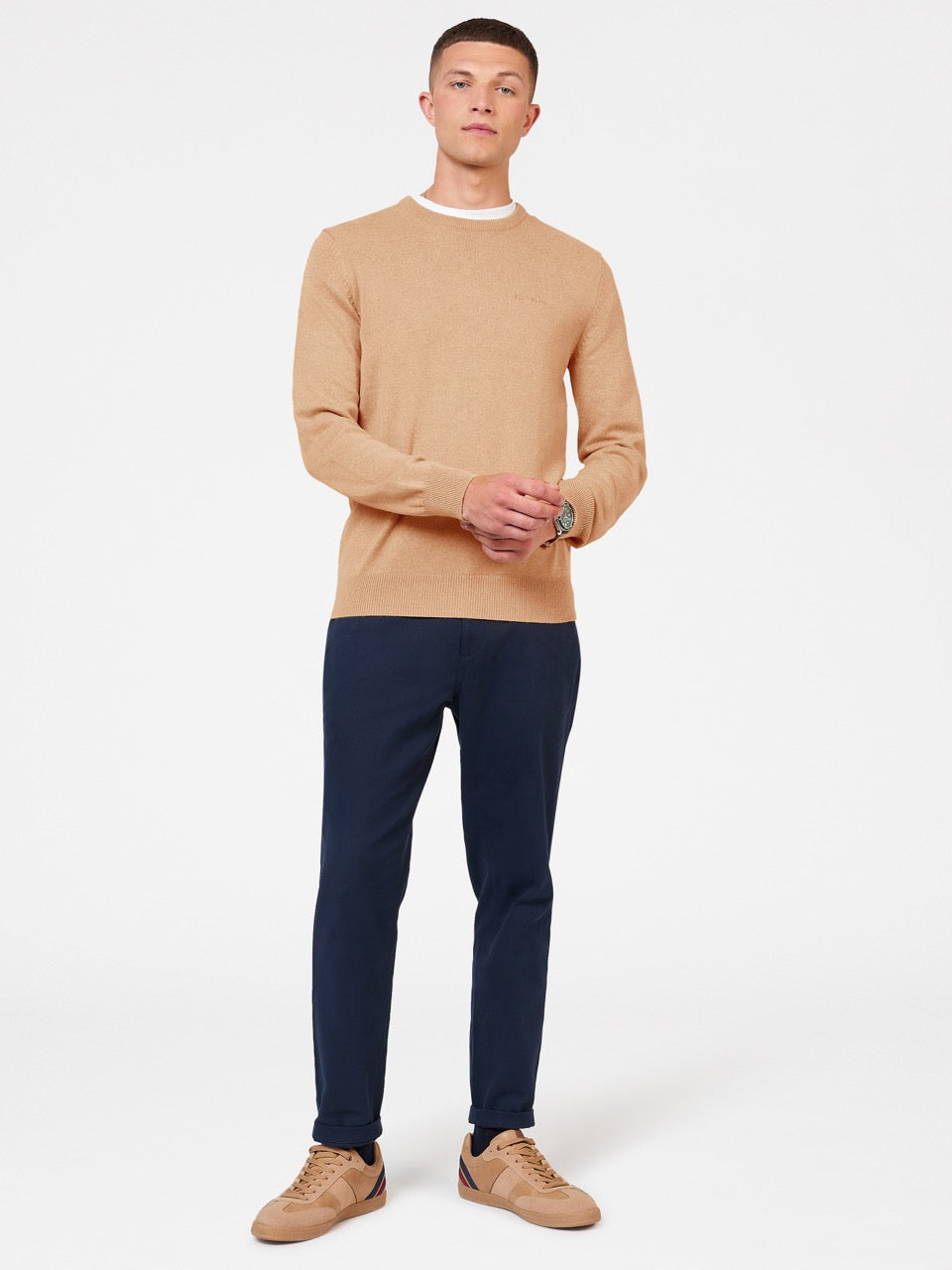 Ben Sherman Signature Crewneck Strickwaren Grau | APZ-315469