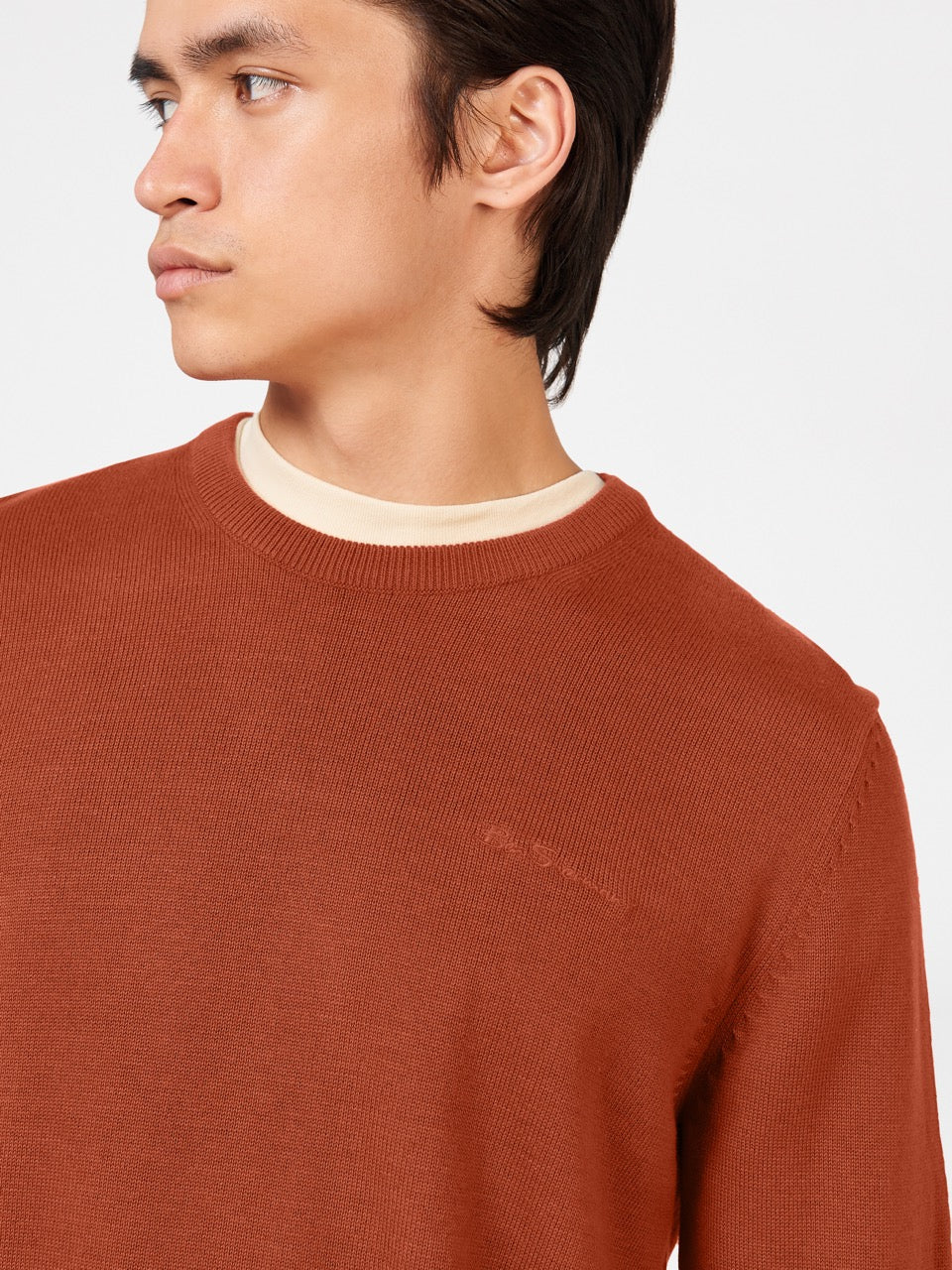 Ben Sherman Signature Crewneck Strickwaren Orange | IDU-372864