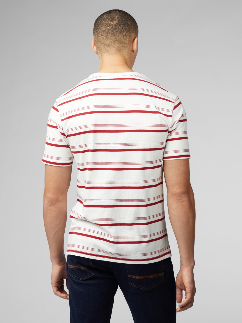 Ben Sherman Signature Fine Stripe T-Shirt Weiß | GVL-851923