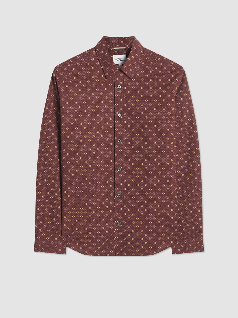 Ben Sherman Signature Geo Hemd Braun | XLH-073251