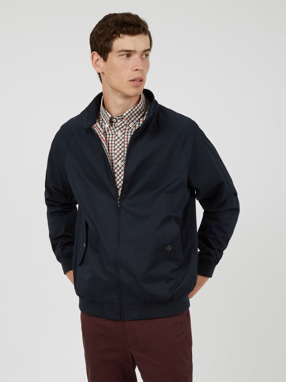 Ben Sherman Signature Harrington Jacken Navy | ZRM-051394