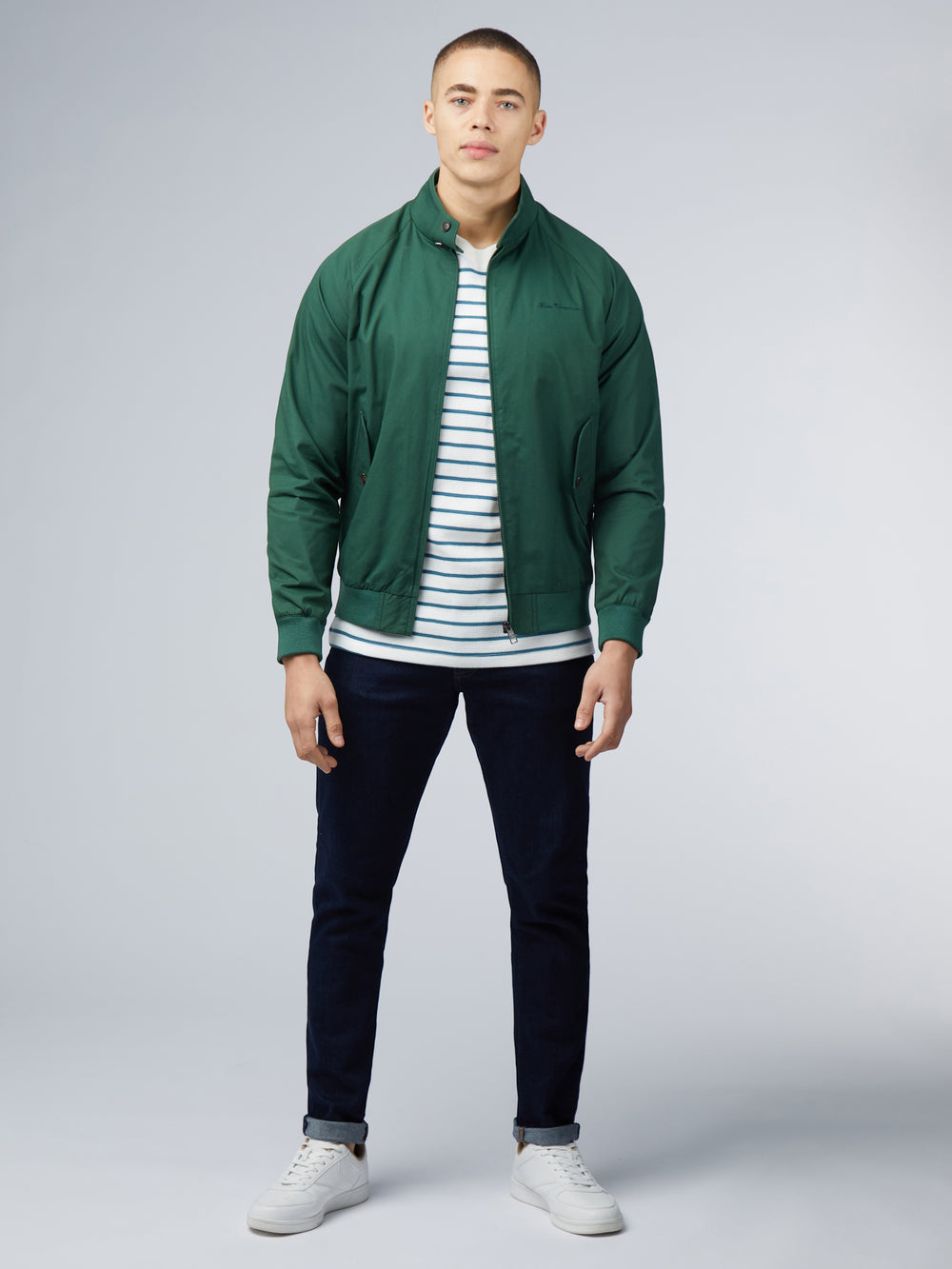 Ben Sherman Signature Harrington Jacken Grün | YVO-785164