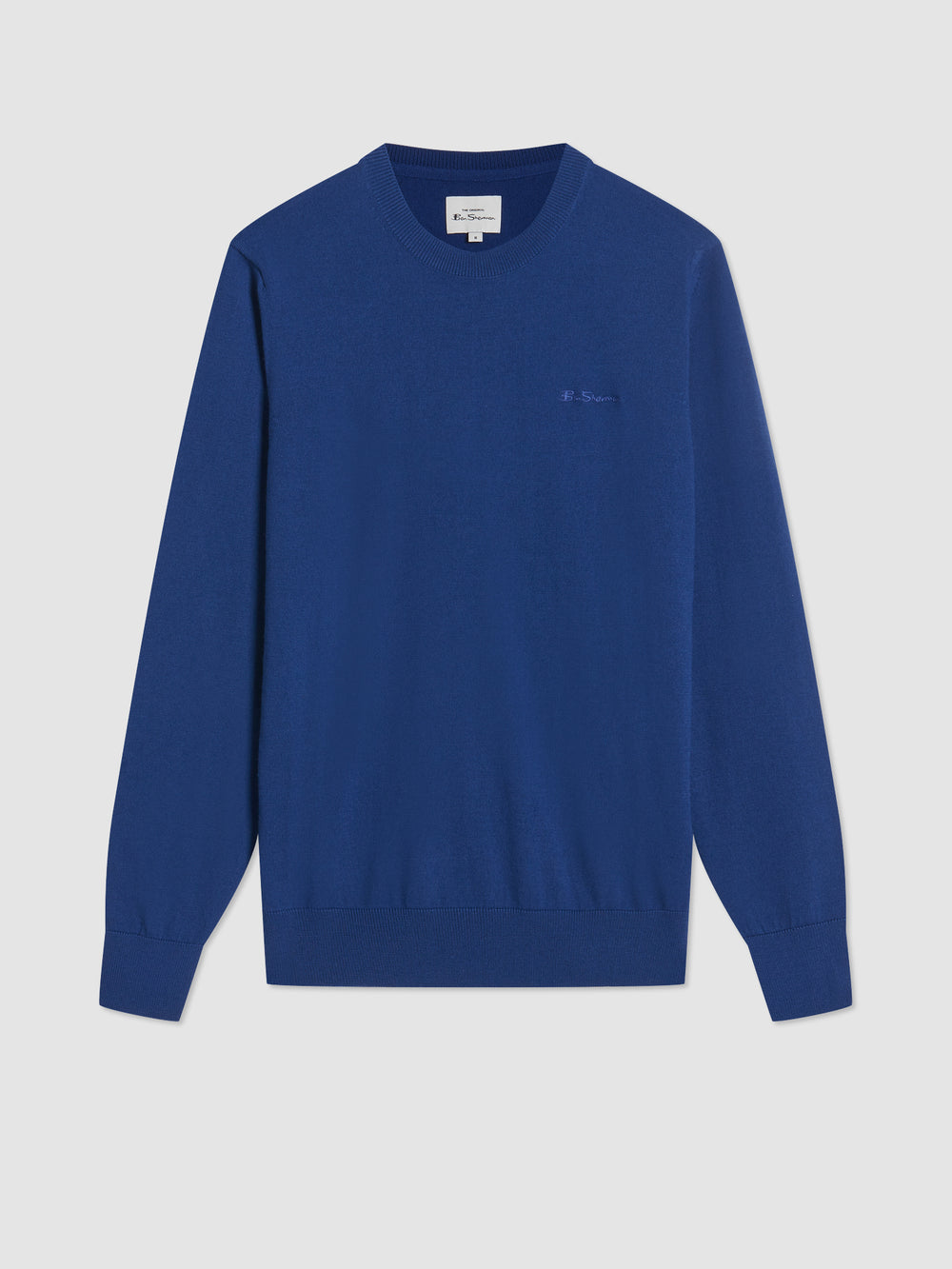 Ben Sherman Signature Merino Crewneck Strickwaren Blau | ZYI-627190