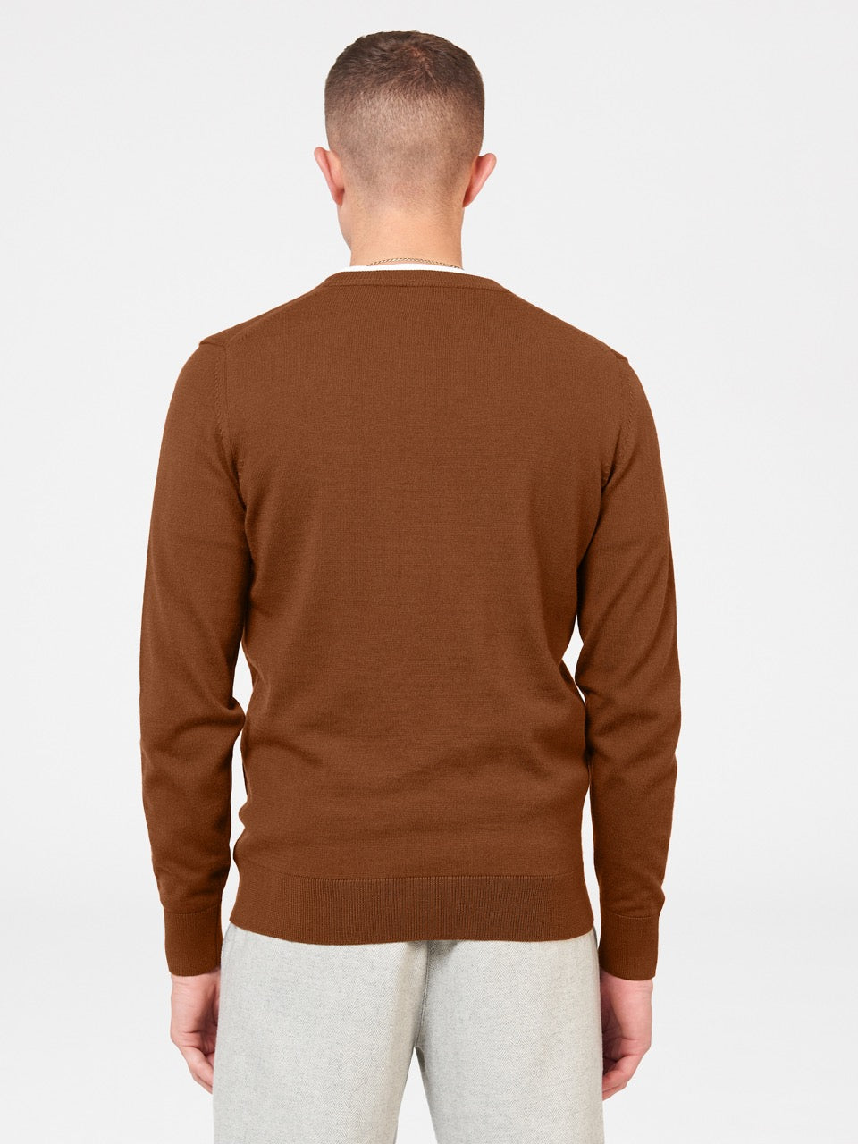 Ben Sherman Signature Merino Crewneck Strickwaren Braun | CFI-875926