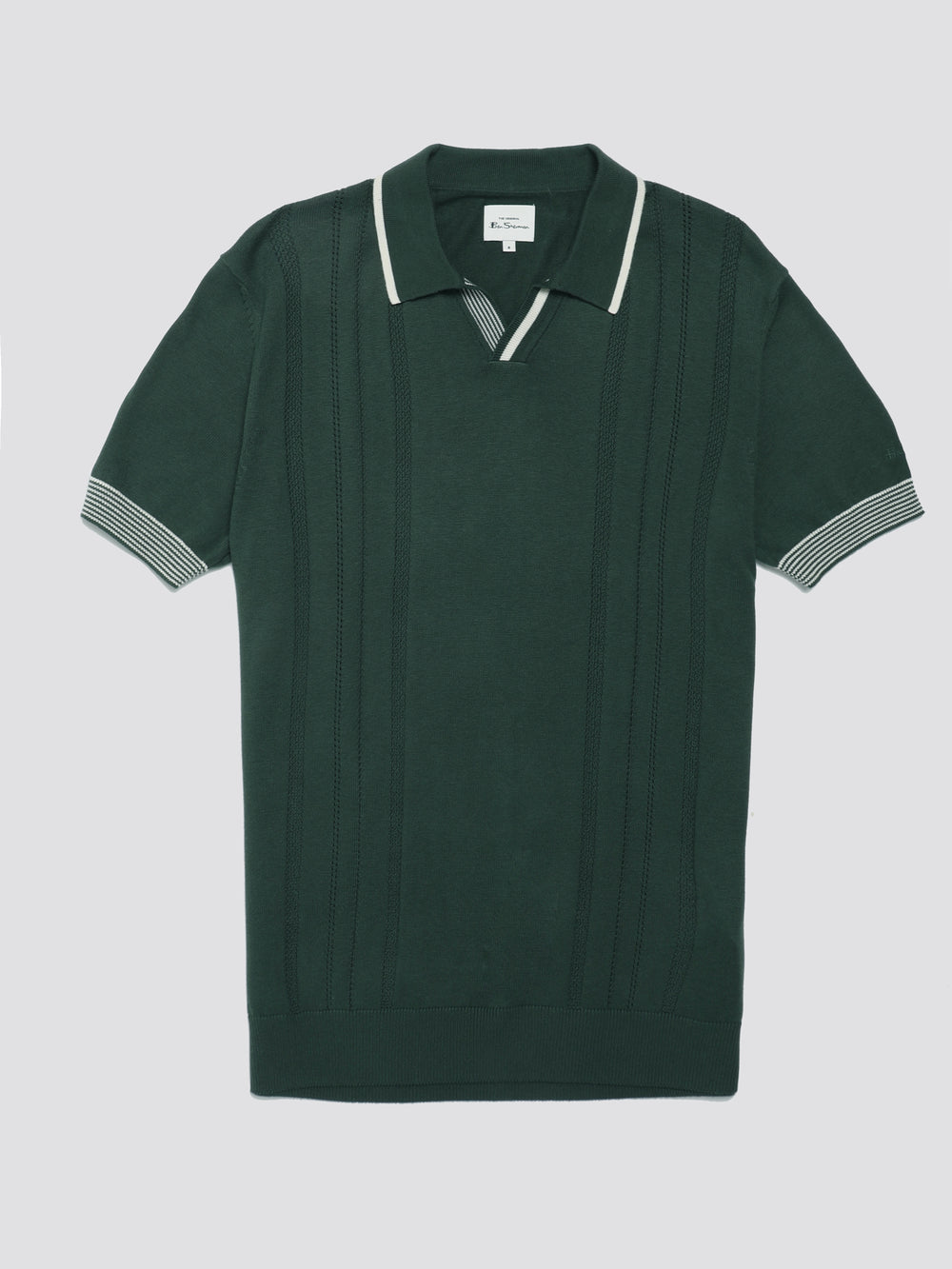 Ben Sherman Signature Open Neck Polo Strickwaren Grün | LGU-071926