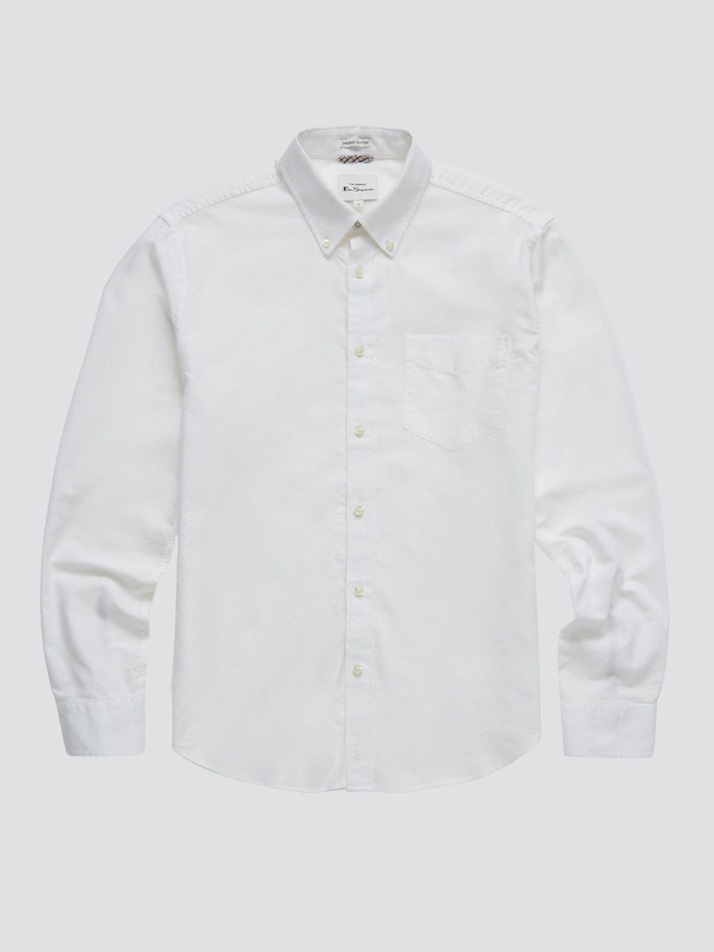 Ben Sherman Signature Organic Long-Sleeve Oxford Hemd Weiß | NYF-750136