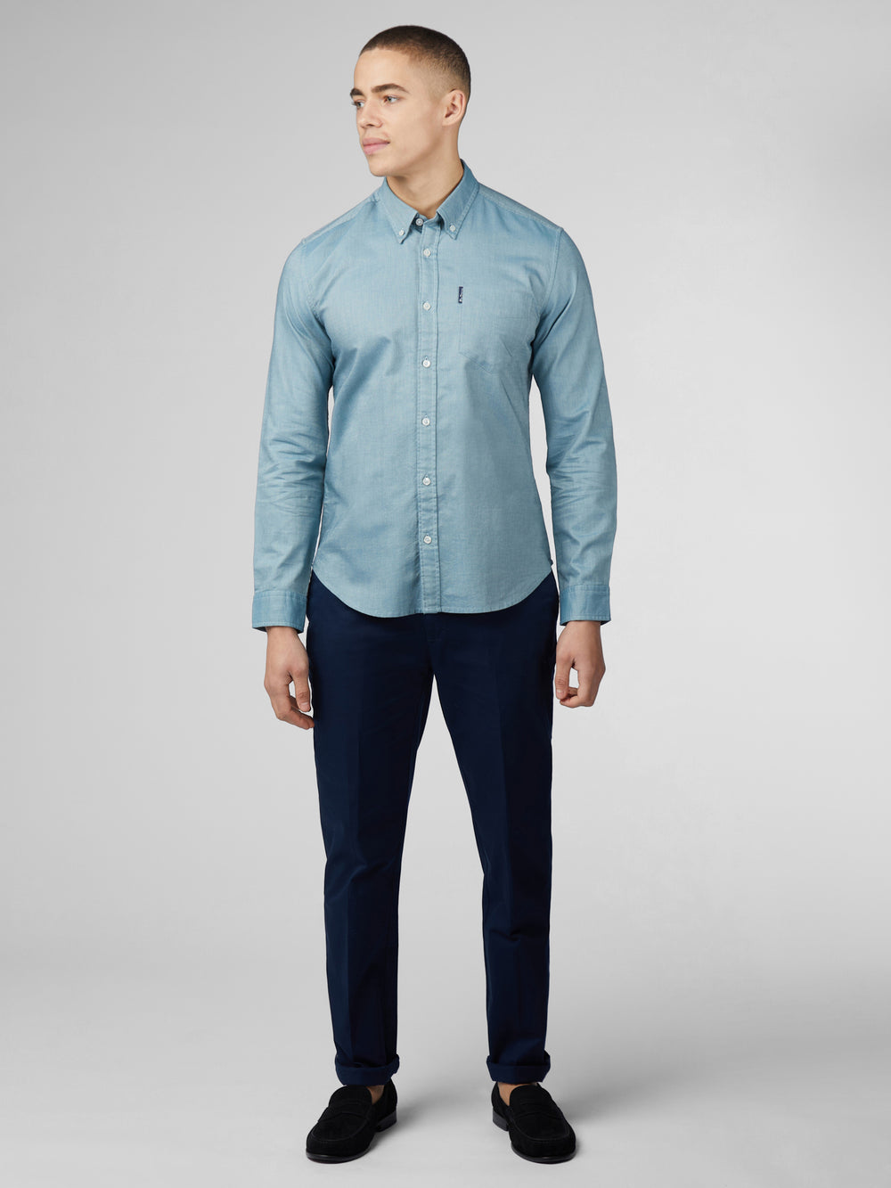 Ben Sherman Signature Oxford Hemd Türkis | FDV-035246