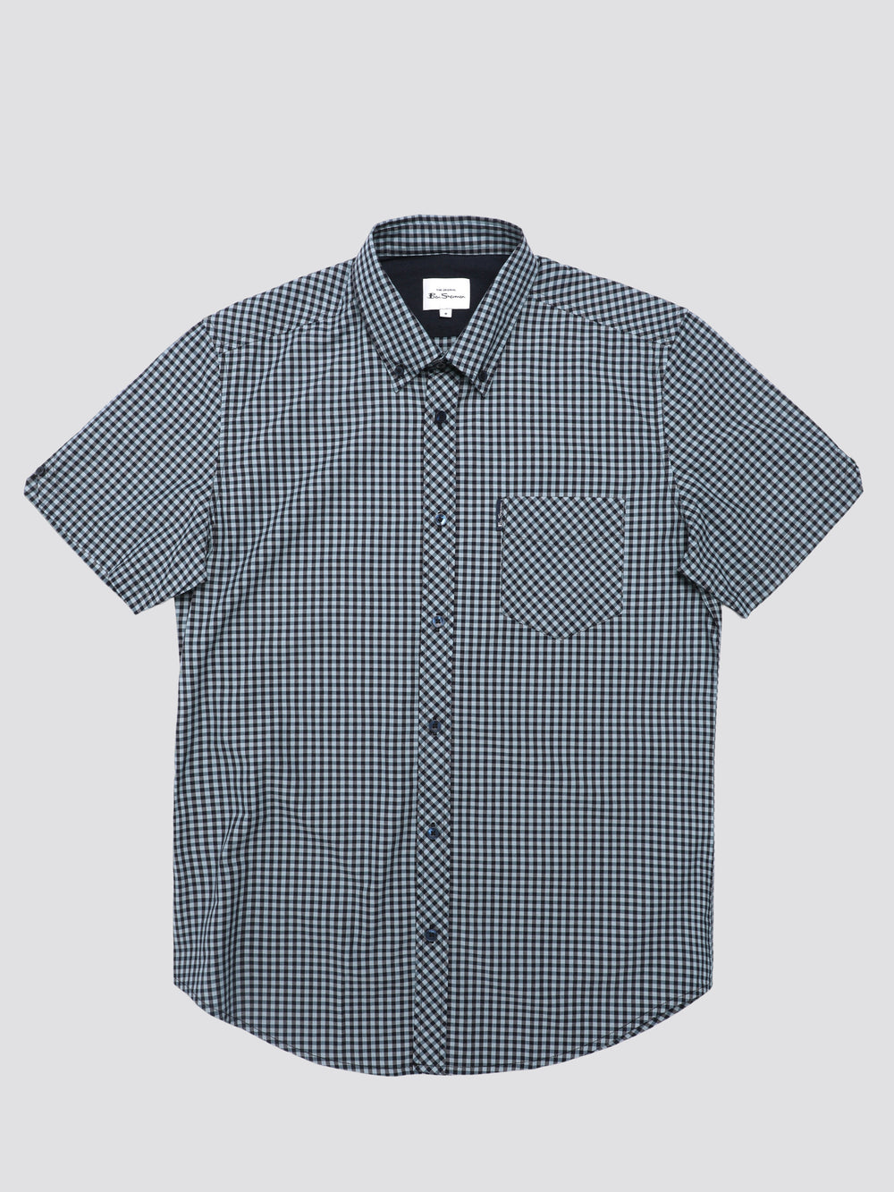 Ben Sherman Signature Short Sleeve Gingham Hemd Blau | NUA-205137